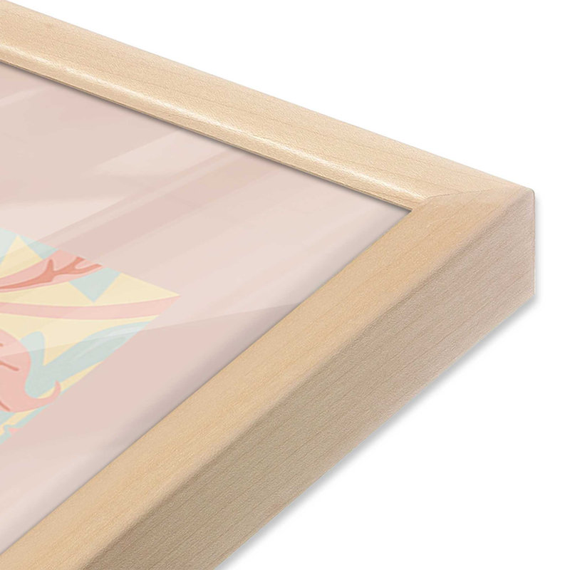 «Blush Jasmine» par William Morris, Érable brut, H 37 po x l 25 po, Orange