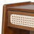 Antionette Mid-Century Modern PE Rattan Nightstand with Open Shelf and Drawer-1727242549