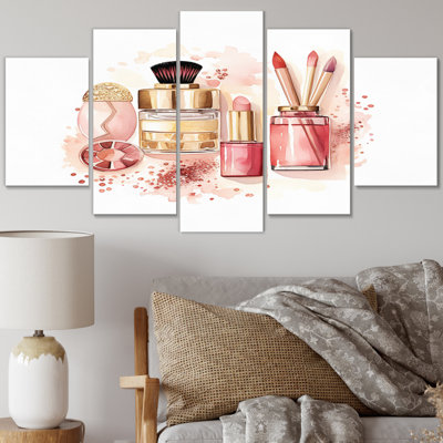 Aguiar - Toiletries Canvas Wall Art - 5 Panels