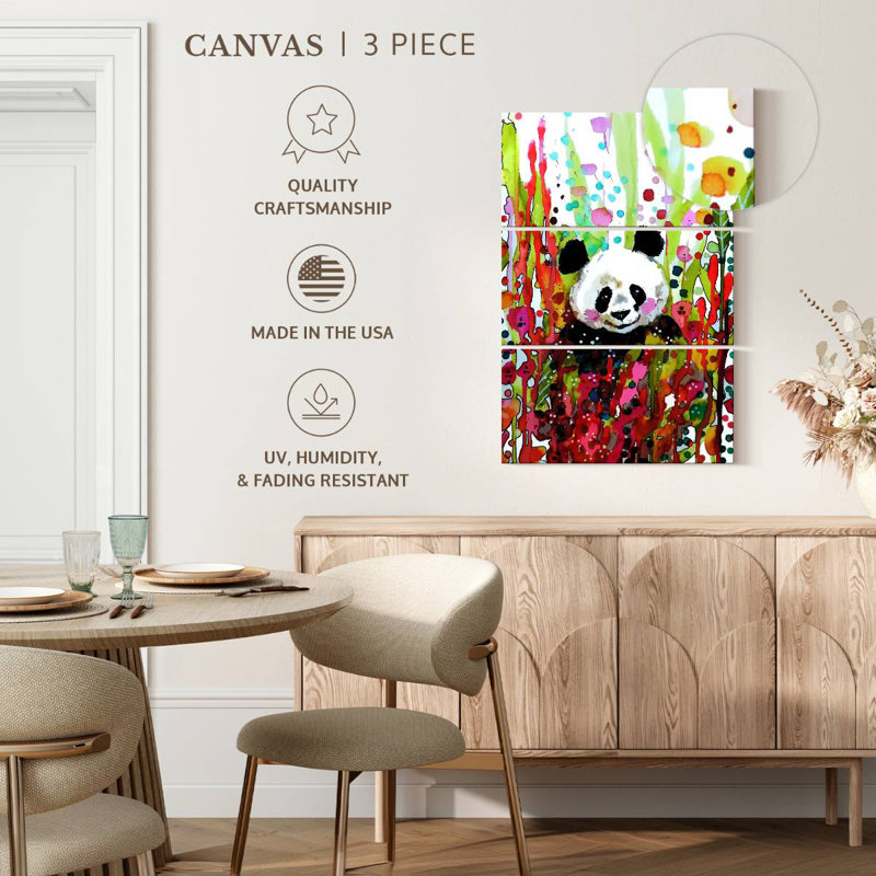 Panda floral Brampt, H 74 po x l 48 po