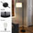 Arc Floor Lamp - 63-Inch-Tall Modern Floor Lamp with Linen Shade and LED Bulb - Lamp for Bedroom, Home Office, or Living Room Decor