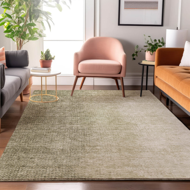 Premium Machine Washable Prisco Brown Rug, Rectangle 2'6" x 3'10"