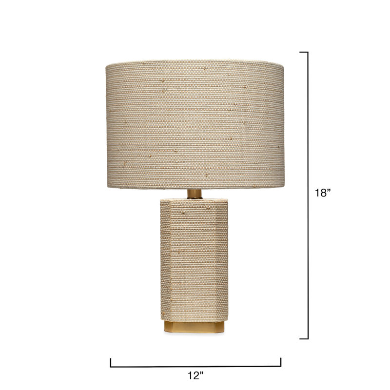 Haisley Raffia Table Lamp with Raffia Shade