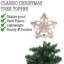 14.5cm Glitter Star Christmas Tree Topper for Festive Seasonal Display-911291047