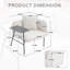 Chaise de lecture moderne, chaise d'appoint rembourrée avec table et coussin-1551475340