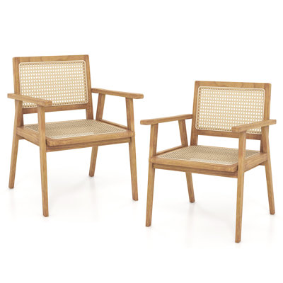 Amarvesh Indonesia Teak Wood Patio Dining Armchair