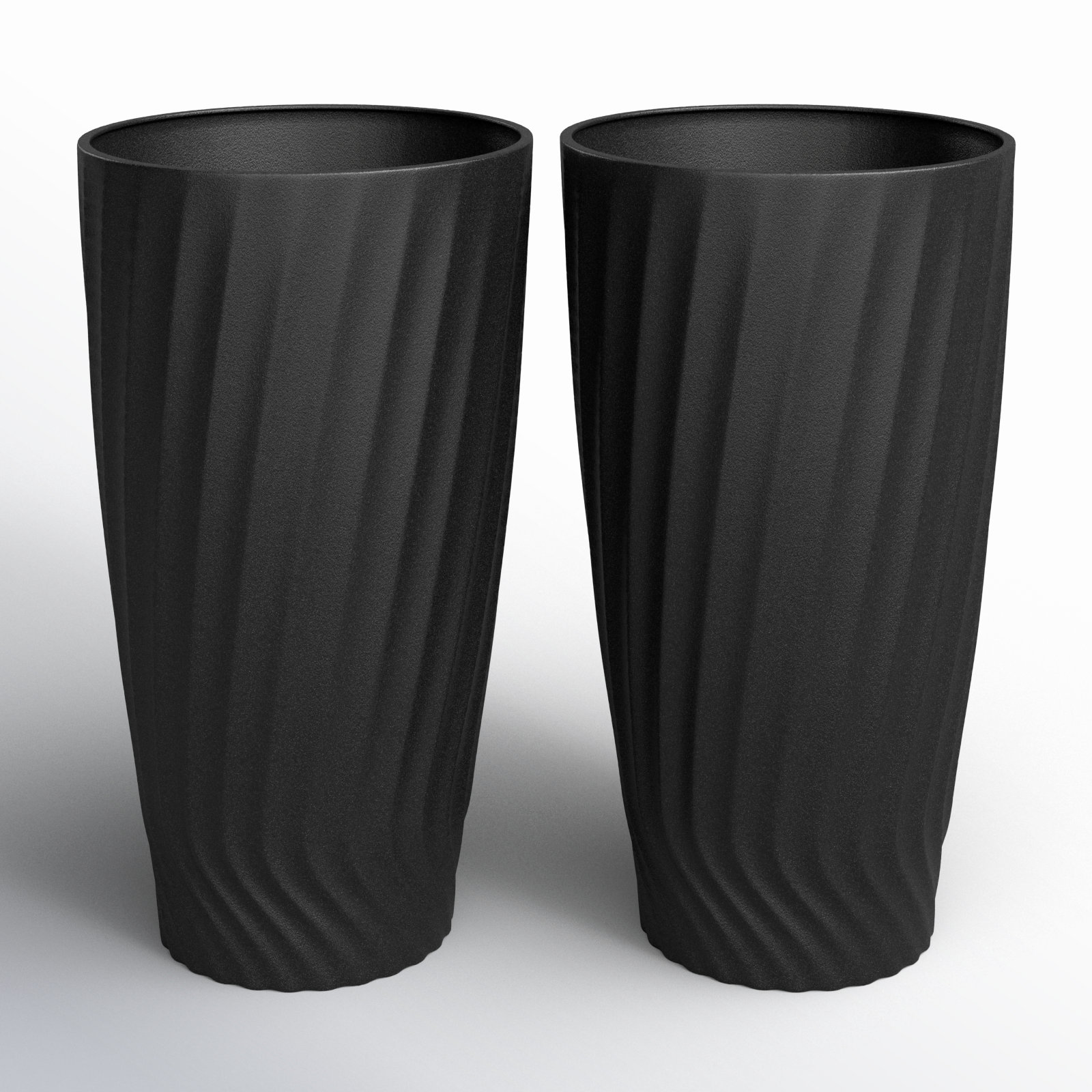 Boynton 14" Pot Planter, Black, 2