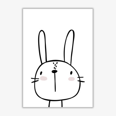 White Bunny - Painting