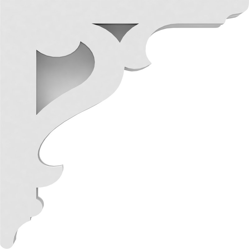 Corbeau en PVC de qualité architecturale Brontes, H 8 po x l 8 po x P 1,875 po