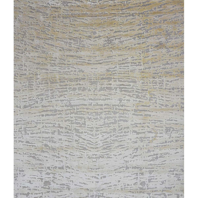Handmade Linen and Silk Area Rug, Rectangle 8' x 10'