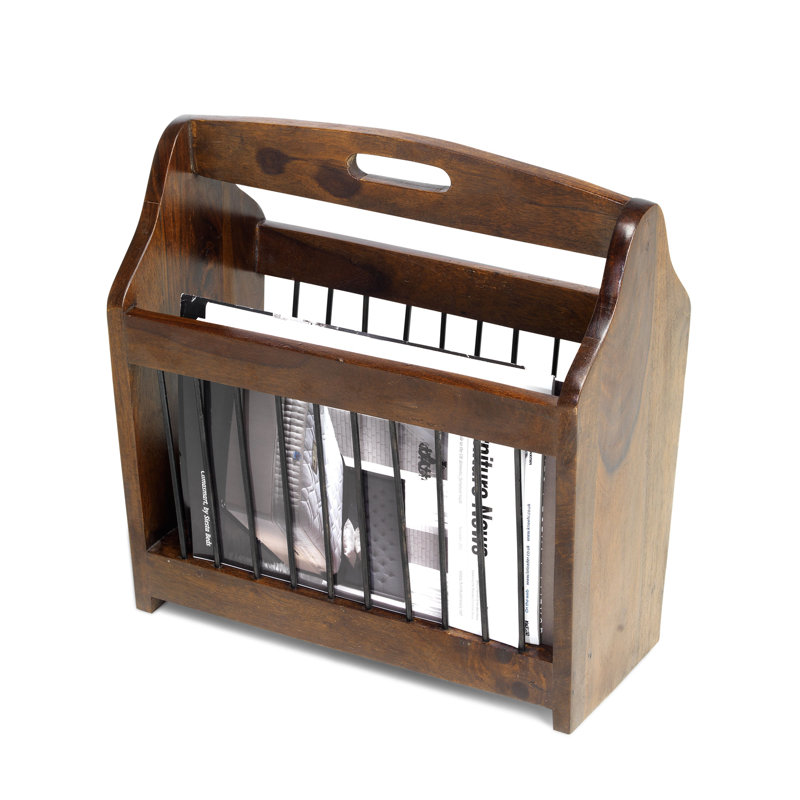 Heritage Solid Wood Magazine Rack