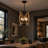 4-Light Industrial Hemp Rope Pendant Light