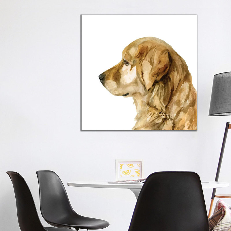Pet Profile I by Victoria Barnes - Wrapped Canvas Painting, 93.98 cm H x 93.98 cm W x 3.175 cm D