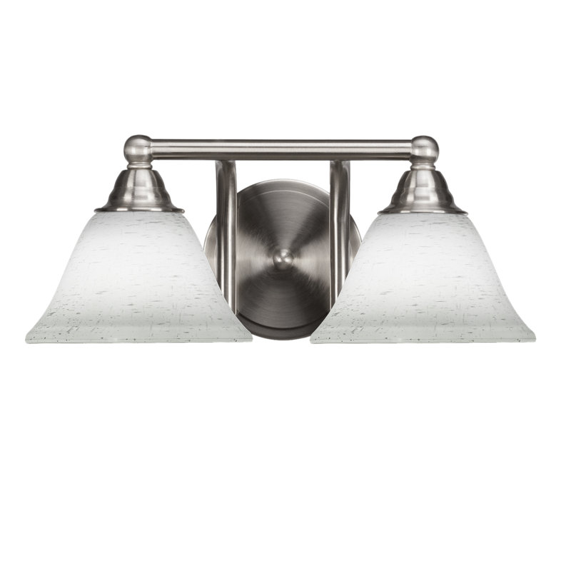 Michell 2-Light Bath Bar, Brushed Nickel