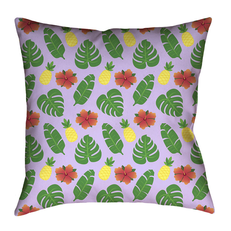 Coussin Katelyn Elizabeth, 20 po x 20 po, Polyester, Mauve