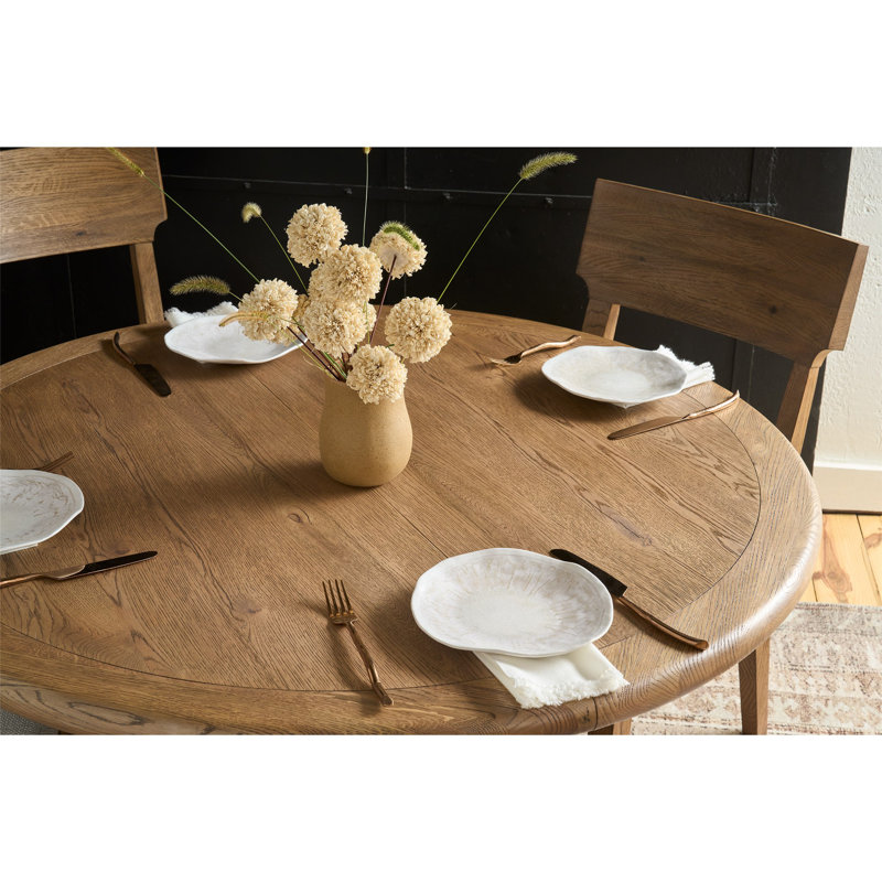 Hayes Round Extendable Dining Table, Sienna