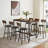 Pub High Dining Table 7 Piece Set,Bar Table Set for 6-728199478-728199483