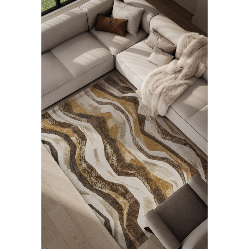 Striped Area Rug, Rectangle 240 x 340 cm