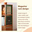 Petite armoire de coin 61,02 po, petite étagère de rangement, organisateur de coin pour canapé de salon et chambre à coucher