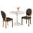 31.5" Tulip Round Dining Table And 2 Round-backed Dining Chairs Set-914500960-914500989