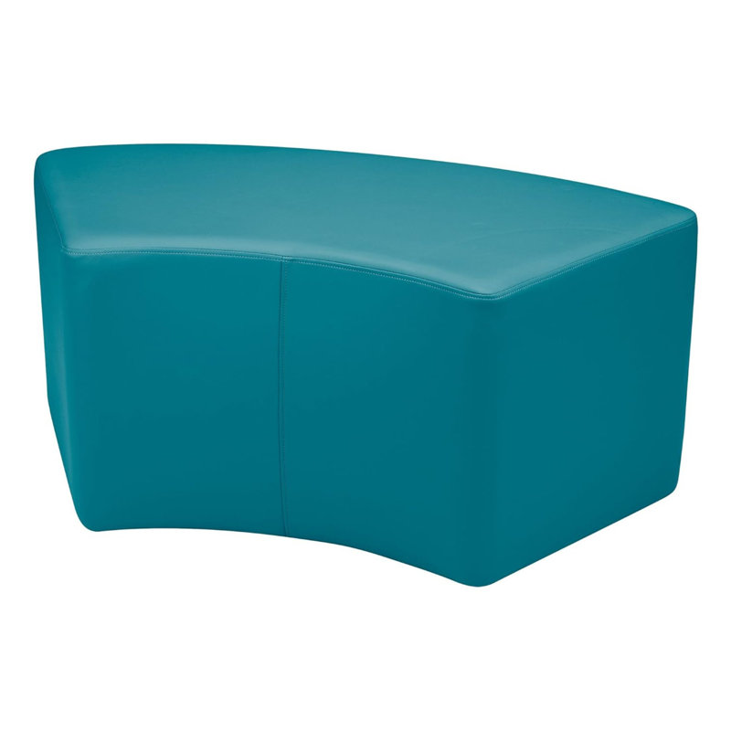 Pro Series Upholstered S Curve Ottoman 18" Height, Teal