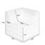 Canapé modulaire pour chambre à coucher, forme de L minimaliste avec sièges, décoration de salon moderne et spacieuse