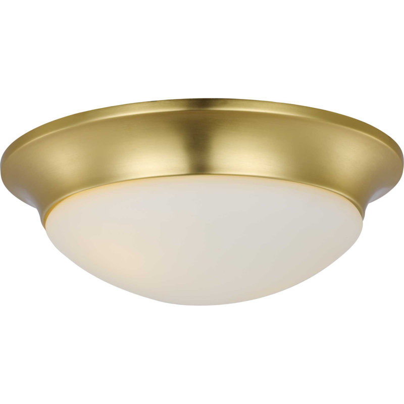 Plafonnier encastré à 1 lumière, H 4,63 po x l 14 po x P 14 po