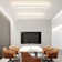 39.37" Modern Minimalist White Rectangular LED Ceiling Light Fixture