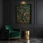 "Abstract Florals 6", art mural sur toile verte-1041905301