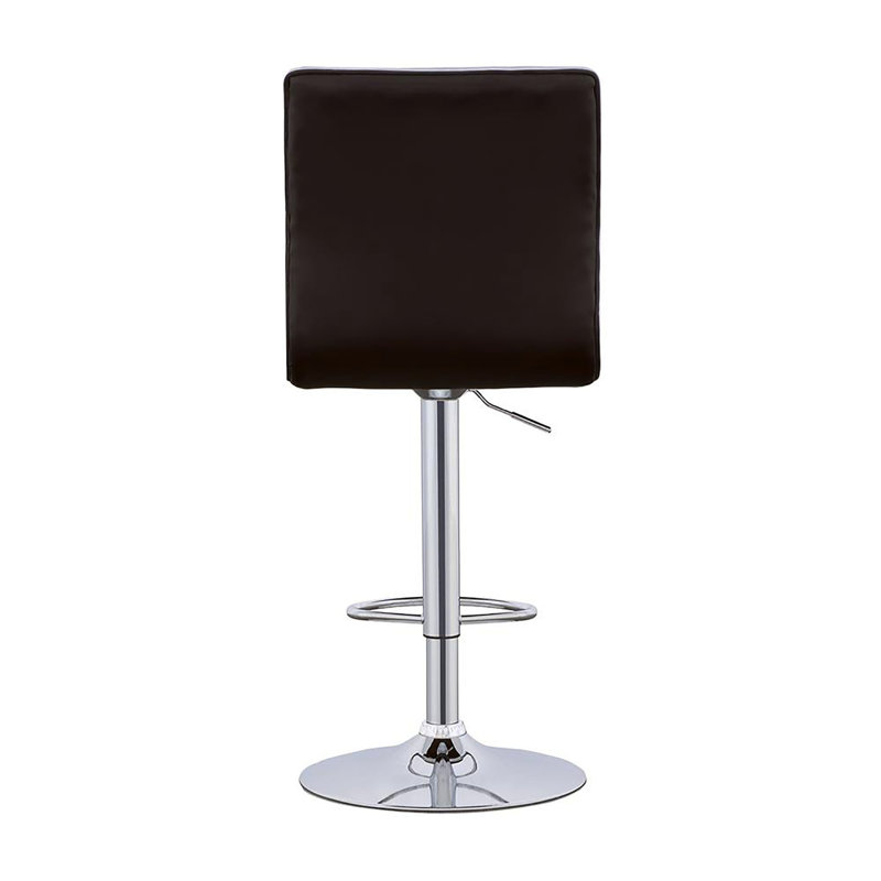 De 2 tabourets de bar modernes - similicuir noir, accents, siège texturé réglable (paire) gaufré, polyvalent pour différents environnements