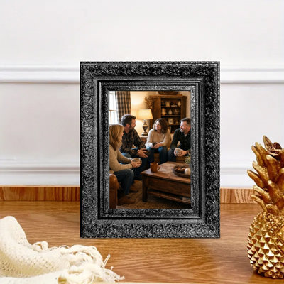 Cadre photo 3 pièces noir pour photos et cadeaux de pendaison de crémaillère 5 po x 7 po