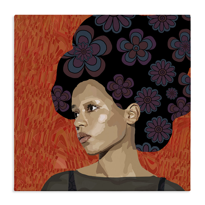 Portrait of a Dreamer, toile par Lynnda Rakos, H 30 po x l 30 po