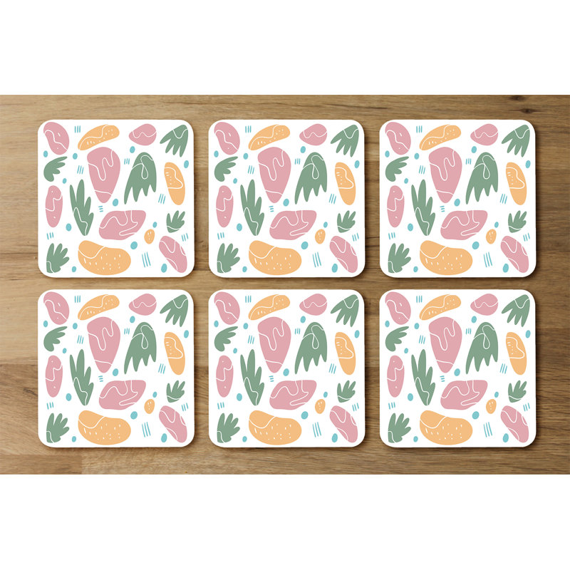 Dualta Square 6 Piece Coaster Set