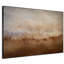 «Rustic Abstract Landscape Neutre Beige and Brown Home Decor Extra Large», reproduction d'art encadrée (assemblage requis)-105502442