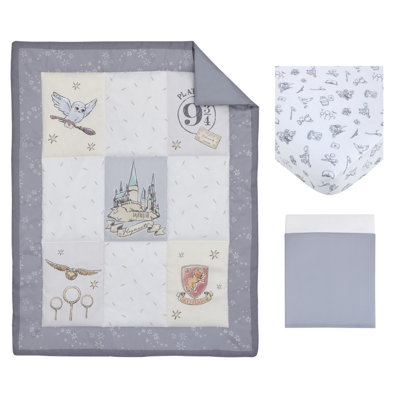 NoJo Warner Bros. Harry Potter Magical Moments Hogwarts 3 Piece Nursery Crib Bedding Set