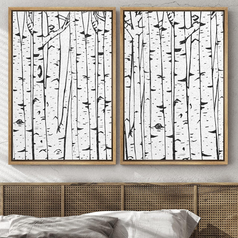 Graphique, dessin au trait, tableau, abstrait, désert, minimalisme, naturel et blanc, H 24 po x l 16 po