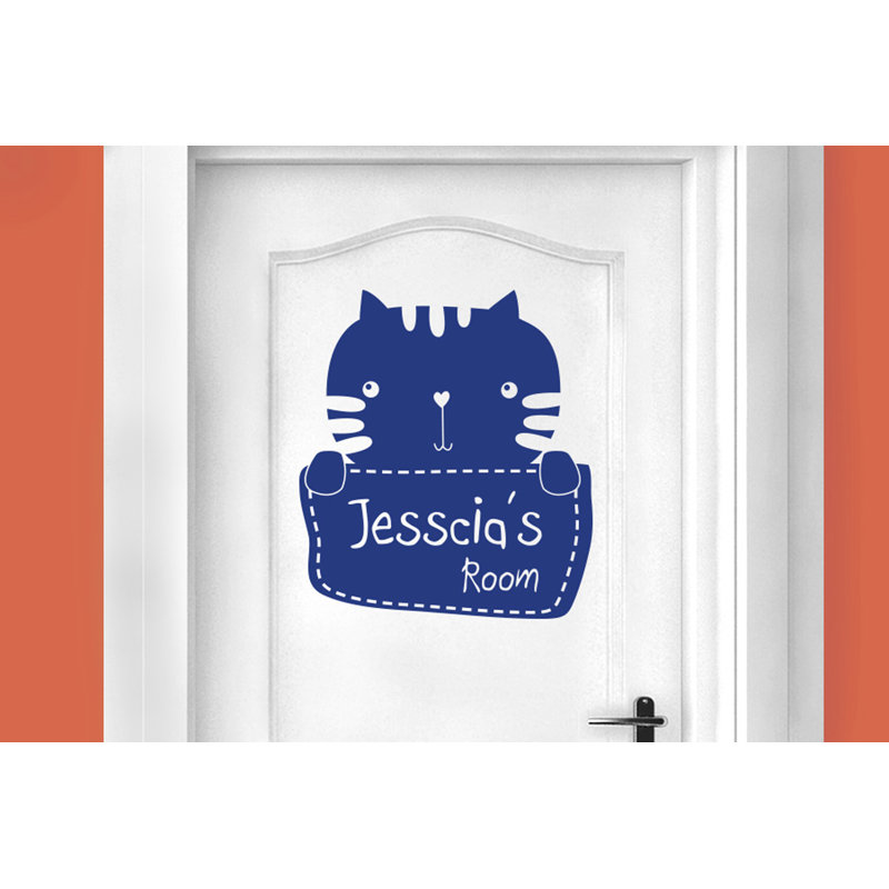 Animals Wall Decal, Dark Blue