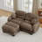 Compression Cozy Chenille Sectionals, Modern Pleated Home Sofa