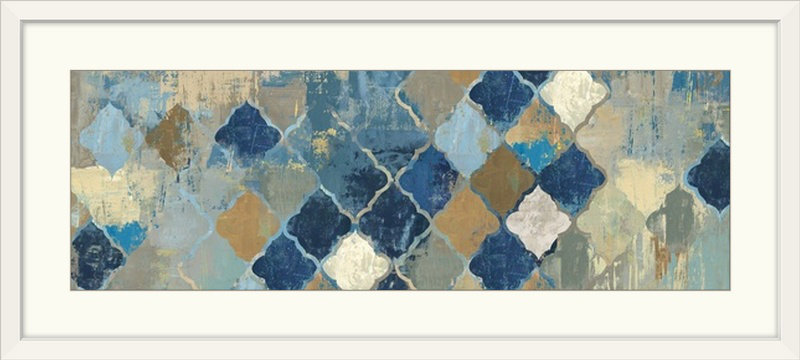 « ii », reproduction d’art Essaouira, H 20 po x l 44 po x P 1 po, Cadre blanc