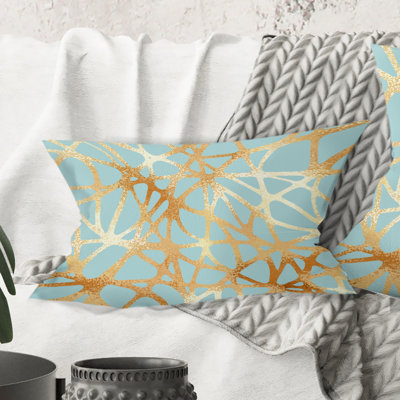 Coussin Golden Luxury Geometrics IV - Mid-Century