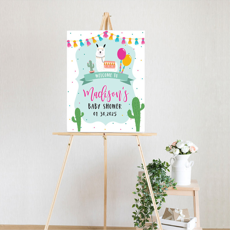 Panneau de bienvenue pour fête de naissance