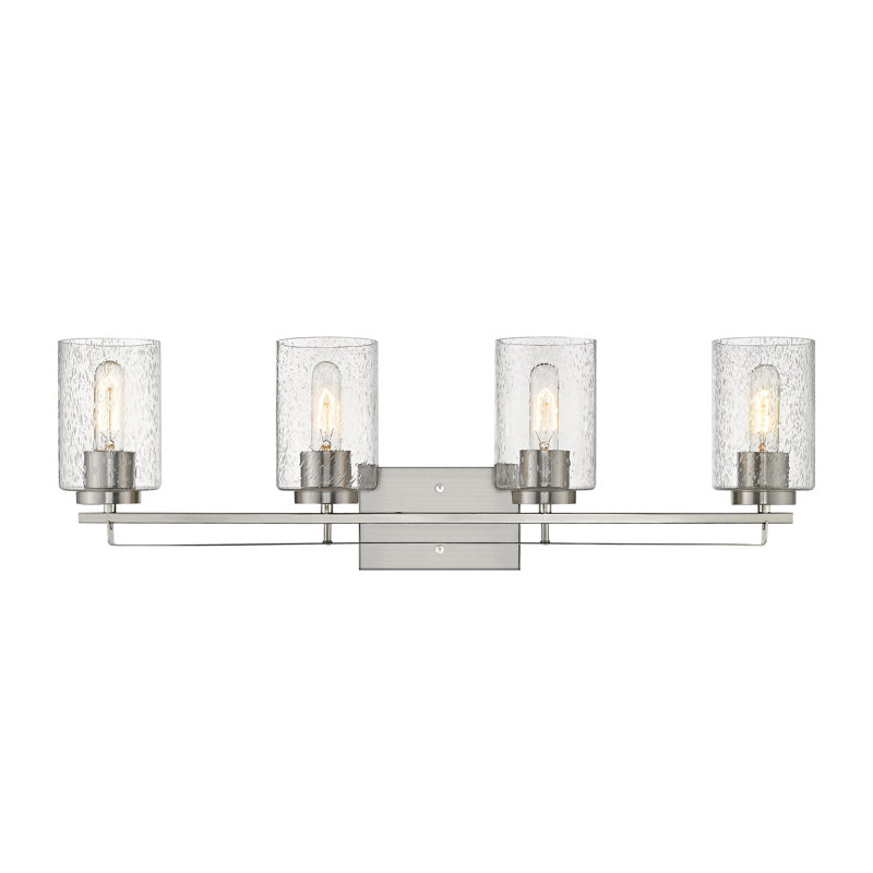 Hoff 4 - Light Dimmable Vanity Light, Satin Nickel