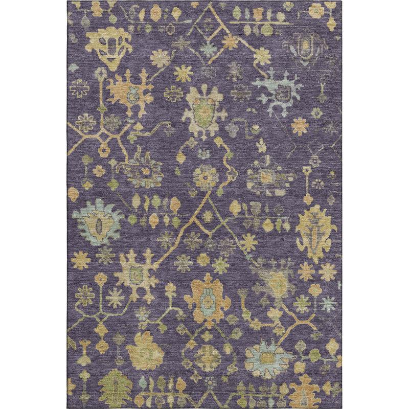 Premium Machine Washable Alaina AMF1930 Global Rug, Rectangle 2'6" x 3'10"