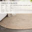 Tapis rond beige / gris en jute / sisal tressé à la main Juhasz-813732770