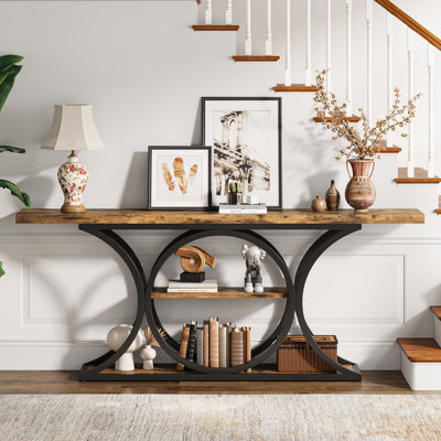 Juaria 62.99 Rustic Industrial Sofa Console Table