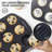 9-Piece Nonstick Bakeware Set, Wave Texture for Easy Release, 0.8mm Thick Non-Toxic Baking Pans Set, Includes Stackable Cookie Sheets, Shimmer