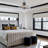 6 Light Dimmable Black Crystal Chandelier