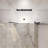 Left And Right Opening Universal Pivot Shower Door, Open Outside, With 1/4" And 5/16" Tempered Glass-120558978