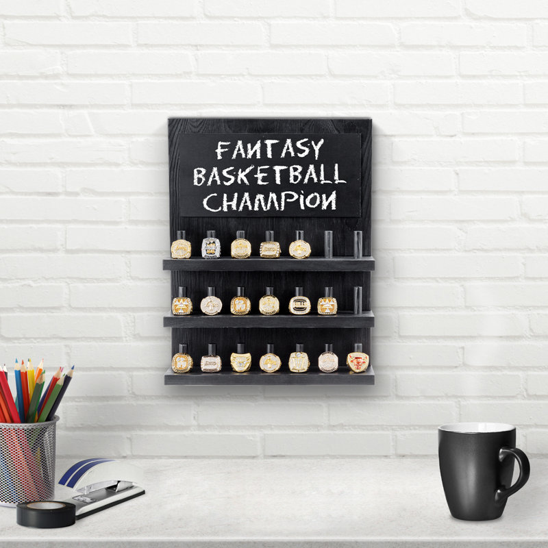 Coal Black Ring Wall Mounted Jewellery Holder