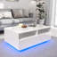 Table basse Gastelum à DEL avec lumières colorées à DEL RVB et 4 tiroirs-1078084009